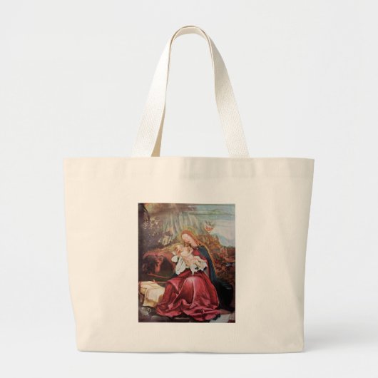 NATIVITEIT MET ANGELS - MAGISCH VAN CHRISTMAS GROTE TOTE BAG (Voorkant)