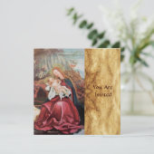 NATIVITEIT MET ANGELS - MAGISCH VAN CHRISTMAS KAART (Staand voorkant)