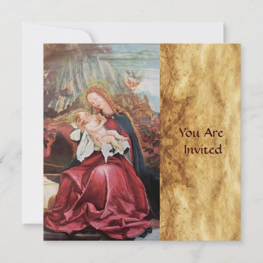 NATIVITEIT MET ANGELS - MAGISCH VAN CHRISTMAS KAART (Voorkant)