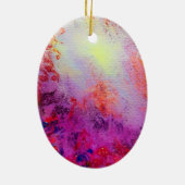 NATIVITEIT MET ANGELS - MAGISCH VAN CHRISTMAS KERAMISCH ORNAMENT (Achterkant)