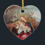 NATIVITEIT MET ANGELS - MAGISCH VAN CHRISTMAS KERAMISCH ORNAMENT<br><div class="desc">De kleurrijke en magische sfeer van de kerst van de Duitse schilder Matthias Grunewald ,  Details from Second state of the Isenheim Altarpart , expressive and intense style of late medieval Central European art into the 16th eeuw.Oil on wood.</div>
