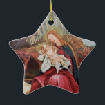 NATIVITEIT MET ANGELS - MAGISCH VAN CHRISTMAS KERAMISCH ORNAMENT<br><div class="desc">De kleurrijke en magische sfeer van de kerst van de Duitse schilder Matthias Grunewald ,  Details from Second state of the Isenheim Altarpart , expressive and intense style of late medieval Central European art into the 16th eeuw.Oil on wood.</div>