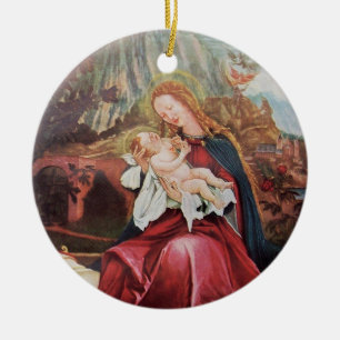 NATIVITEIT MET ANGELS - MAGISCH VAN CHRISTMAS KERAMISCH ORNAMENT