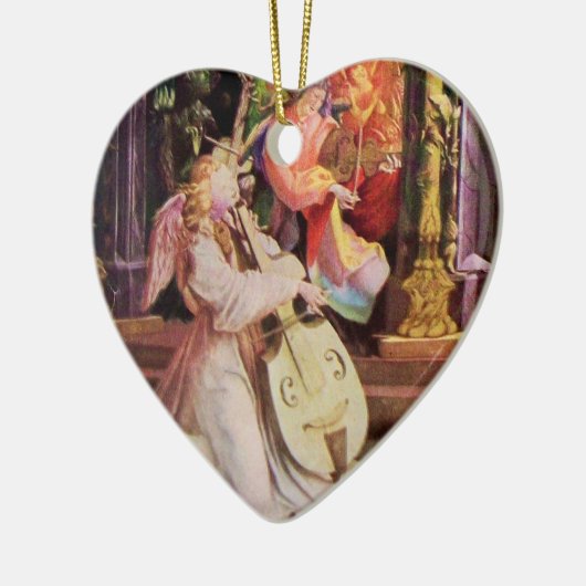 NATIVITEIT MET ANGELS - MAGISCH VAN CHRISTMAS KERAMISCH ORNAMENT (Links)