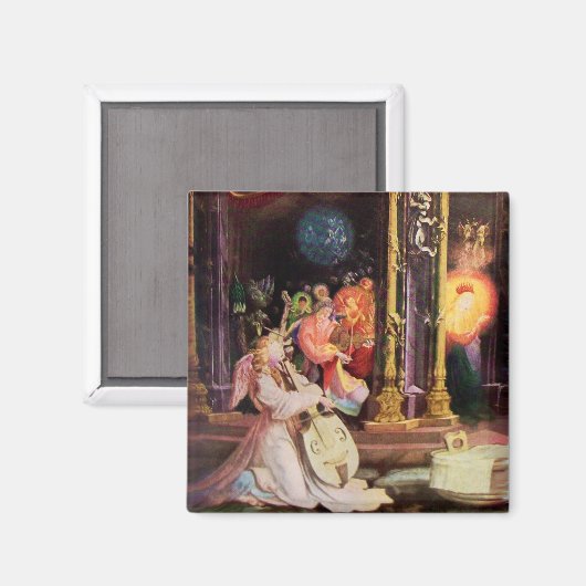 NATIVITEIT MET ANGELS - MAGISCH VAN CHRISTMAS MAGNEET (Voorkant / Achterkant)