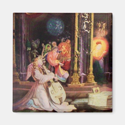 NATIVITEIT MET ANGELS - MAGISCH VAN CHRISTMAS MAGNEET (Voorkant)