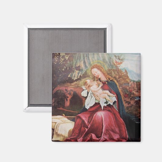 NATIVITEIT MET ANGELS - MAGISCH VAN CHRISTMAS MAGNEET (Voorkant / Achterkant)