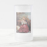 NATIVITEIT MET ANGELS - MAGISCH VAN CHRISTMAS MATGLAS BIERPUL<br><div class="desc">De kleurrijke en magische sfeer van de kerst van de Duitse schilder Matthias Grunewald ,  Details from Second state of the Isenheim Altarpart , expressive and intense style of late medieval Central European art into the 16th eeuw.Oil on wood.</div>