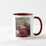 NATIVITEIT MET ANGELS - MAGISCH VAN CHRISTMAS MOK<br><div class="desc">De kleurrijke en magische sfeer van de kerst van de Duitse schilder Matthias Grunewald ,  Details from Second state of the Isenheim Altarpart , expressive and intense style of late medieval Central European art into the 16th eeuw.Oil on wood.</div>