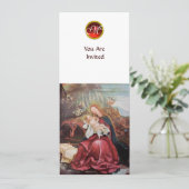 NATIVITEIT MET ANGELS - MAGISCH VAN CHRISTMAS MONO KAART (Staand voorkant)