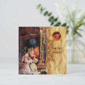 NATIVITEIT MET ANGELS - MAGISCH VAN CHRISTMAS MONO KAART (Staand voorkant)