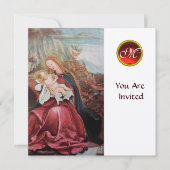 NATIVITEIT MET ANGELS - MAGISCH VAN CHRISTMAS MONO KAART (Voorkant)