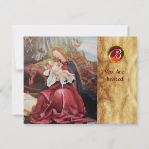 NATIVITEIT MET ANGELS - MAGISCH VAN CHRISTMAS MONO KAART