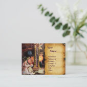 NATIVITEIT MET ANGELS _ MAGISCH VAN CHRISTMAS MONO VISITEKAARTJE (Staand voorkant)
