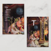 NATIVITEIT MET ANGELS _ MAGISCH VAN CHRISTMAS MONO VISITEKAARTJE (Voorkant / Achterkant)