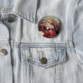 NATIVITEIT MET ANGELS - MAGISCH VAN CHRISTMAS RONDE BUTTON 5,7 CM (In situ)