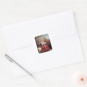 NATIVITEIT MET ANGELS - MAGISCH VAN CHRISTMAS RONDE STICKER (Envelop)