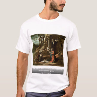 Nativiteit met Elizabeth en John The Baptist T-shirt