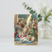 Nativiteit met Mannen Briefkaart (Staand voorkant)