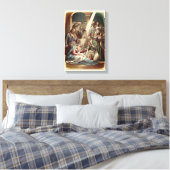 Nativiteit met Mannen doek Canvas Afdruk (Insitu (Slaapkamer))