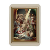 Nativiteit met Mannen Magneet (Verticaal)