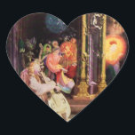 NATIVITEIT MET MUSISCHE ANGELS - CHRISTMAS HEART HART STICKER<br><div class="desc">De kleurrijke en magische sfeer van de kerst van de Duitse schilder Matthias Grunewald ,  Details from Second state of the Isenheim Altarpart , expressive and intense style of late medieval Central European art into the 16th eeuw.Oil on wood.</div>