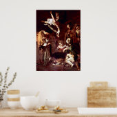 Nativiteit met St. Francis en St. Lawrence Poster (Keuken)