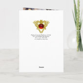 NATIVITEIT MET WITTE LEVENS - MAGISCH VAN CHRISTMA FEESTDAGEN KAART (Achterkant)