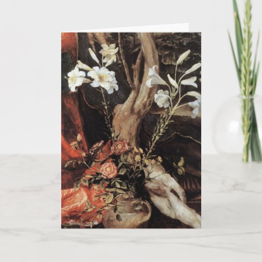 NATIVITEIT MET WITTE LEVENS - MAGISCH VAN CHRISTMA FEESTDAGEN KAART (Voorkant)