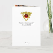 NATIVITEIT MET WITTE LEVENS - MAGISCH VAN CHRISTMA FEESTDAGEN KAART (Achterkant)