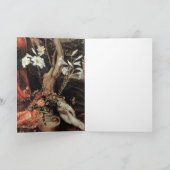 NATIVITEIT MET WITTE LEVENS - MAGISCH VAN CHRISTMA FEESTDAGEN KAART (Binnen)