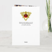 NATIVITEIT MET WITTE LEVENS - MAGISCH VAN CHRISTMA FEESTDAGEN KAART (Achterkant)