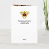 NATIVITEIT MET WITTE LEVENS - MAGISCH VAN CHRISTMA FEESTDAGEN KAART (Achterkant)