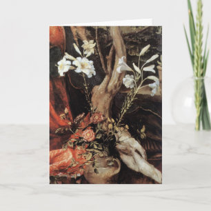 NATIVITEIT MET WITTE LEVENS - MAGISCH VAN CHRISTMA FEESTDAGEN KAART