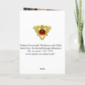 NATIVITEIT MET WITTE LEVENS - MAGISCH VAN CHRISTMA FEESTDAGEN KAART (Achterkant)