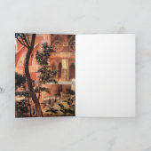 NATIVITEIT MET WITTE LEVENS - MAGISCH VAN CHRISTMA FEESTDAGEN KAART (Binnen)