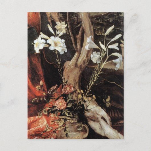 NATIVITEIT MET WITTE LEVENS - MAGISCH VAN CHRISTMA FEESTDAGENKAART (Voorkant)