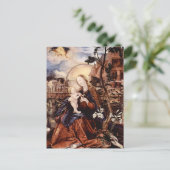 NATIVITEIT MET WITTE LEVENS - MAGISCH VAN CHRISTMA FEESTDAGENKAART (Staand voorkant)