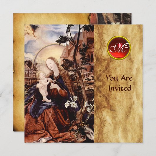 NATIVITEIT MET WITTE LEVENS - MAGISCH VAN CHRISTMA KAART (Voorkant / Achterkant)