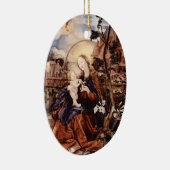 NATIVITEIT MET WITTE LEVENS - MAGISCH VAN CHRISTMA KERAMISCH ORNAMENT (Rechts)