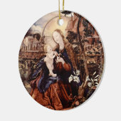 NATIVITEIT MET WITTE LEVENS - MAGISCH VAN CHRISTMA KERAMISCH ORNAMENT (Links)