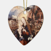 NATIVITEIT MET WITTE LEVENS - MAGISCH VAN CHRISTMA KERAMISCH ORNAMENT (Links)