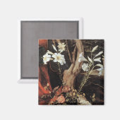 NATIVITEIT MET WITTE LEVENS - MAGISCH VAN CHRISTMA MAGNEET (Voorkant / Achterkant)