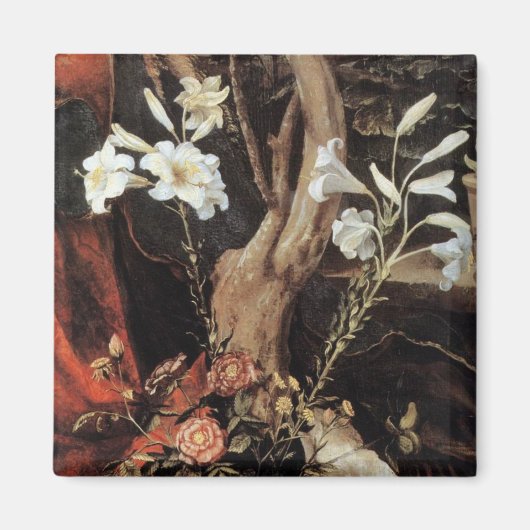 NATIVITEIT MET WITTE LEVENS - MAGISCH VAN CHRISTMA MAGNEET (Voorkant)