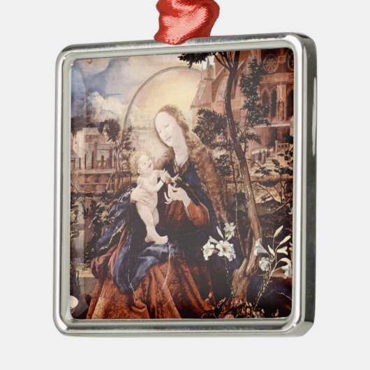 NATIVITEIT MET WITTE LEVENS - MAGISCH VAN CHRISTMA METALEN ORNAMENT (Links)