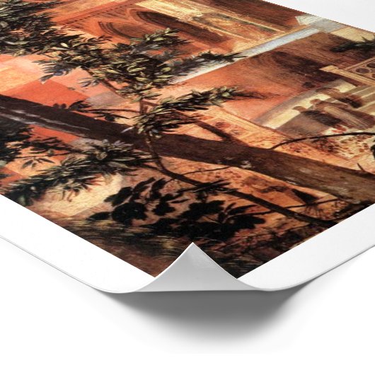 NATIVITEIT MET WITTE LEVENS - MAGISCH VAN CHRISTMA POSTER (Hoek)