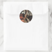 NATIVITEIT MET WITTE LEVENS - MAGISCH VAN CHRISTMA RONDE STICKER (Tas)