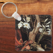 NATIVITEIT MET WITTE LEVENS - MAGISCH VAN CHRISTMA SLEUTELHANGER (Voorkant)