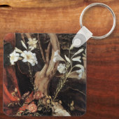 NATIVITEIT MET WITTE LEVENS - MAGISCH VAN CHRISTMA SLEUTELHANGER (Achterkant)