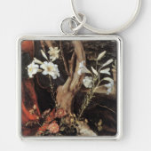 NATIVITEIT MET WITTE LEVENS - MAGISCH VAN CHRISTMA SLEUTELHANGER (Voorkant)